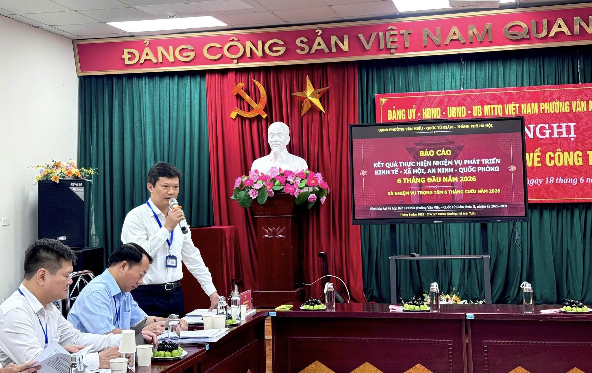 Phường Văn Miếu - Quốc Tử Giám tập trung thực hiện hiệu quả các nhiệm vụ trọng tâm trong 6 tháng cuối năm 2026