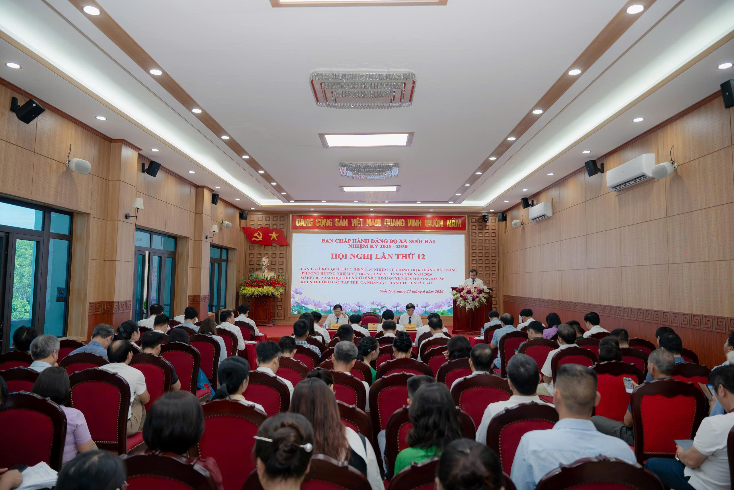 Đảng bộ xã Suối Hai xác định nhiều nhiệm vụ đột phá sau một năm vận hành mô hình chính quyền địa phương hai cấp