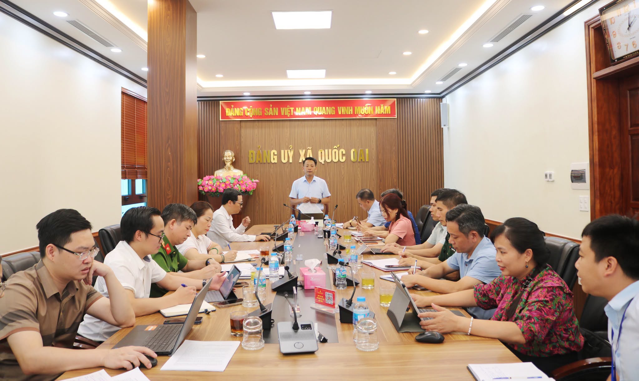 Xã Quốc Oai đẩy mạnh chuyển đổi số, nâng cao hiệu quả điều hành theo Nghị quyết số 57-NQ/TW