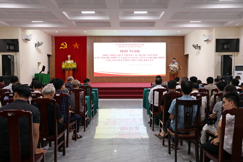 Xã Xuân Mai hoàn thiện phương án kiện toàn chi bộ thôn, chuẩn bị nhân sự nhiệm kỳ 2026-2030