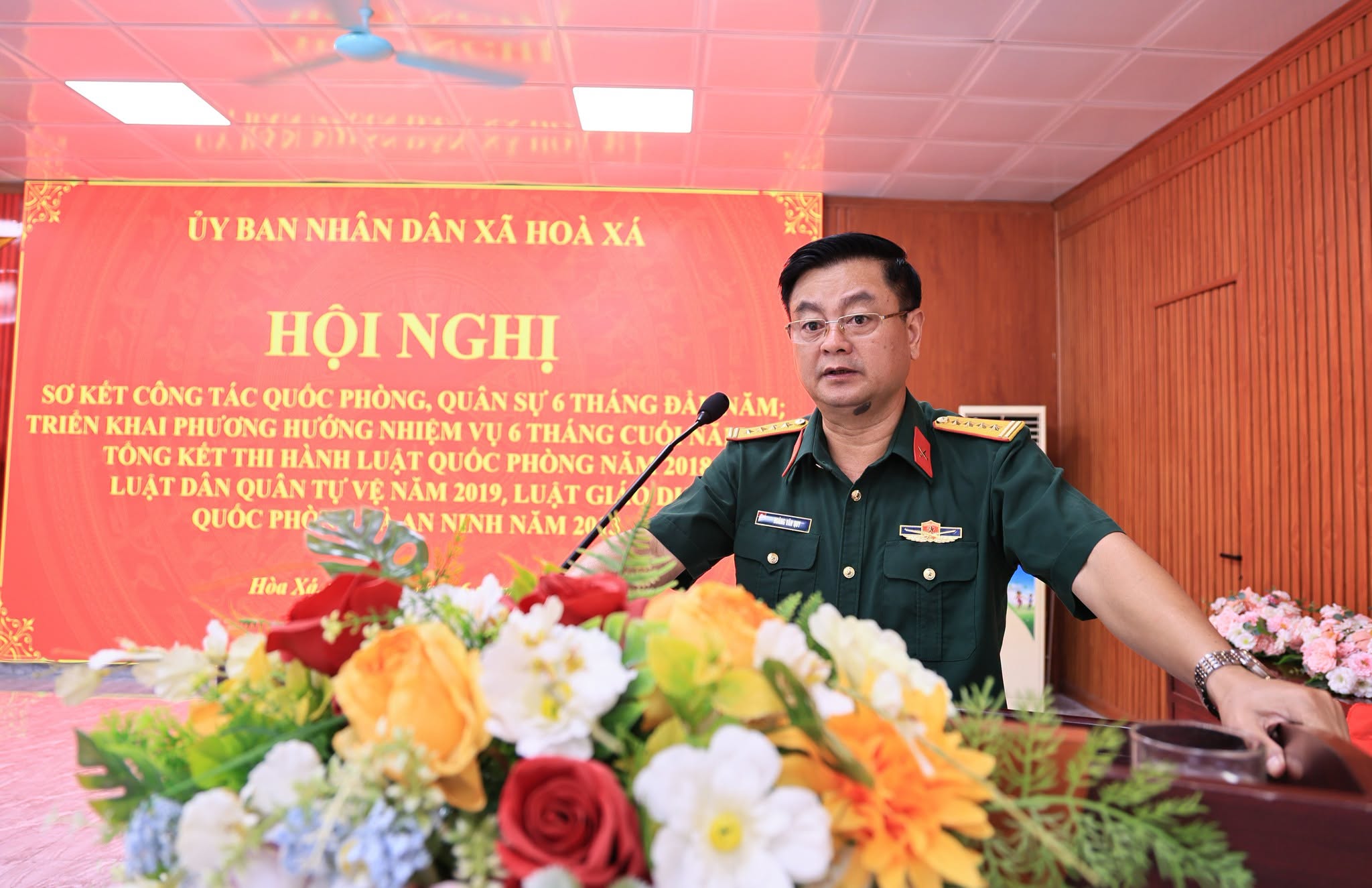 Xã Hòa Xá nâng cao chất lượng quốc phòng, quân sự địa phương, giữ vững thế trận quốc phòng toàn dân