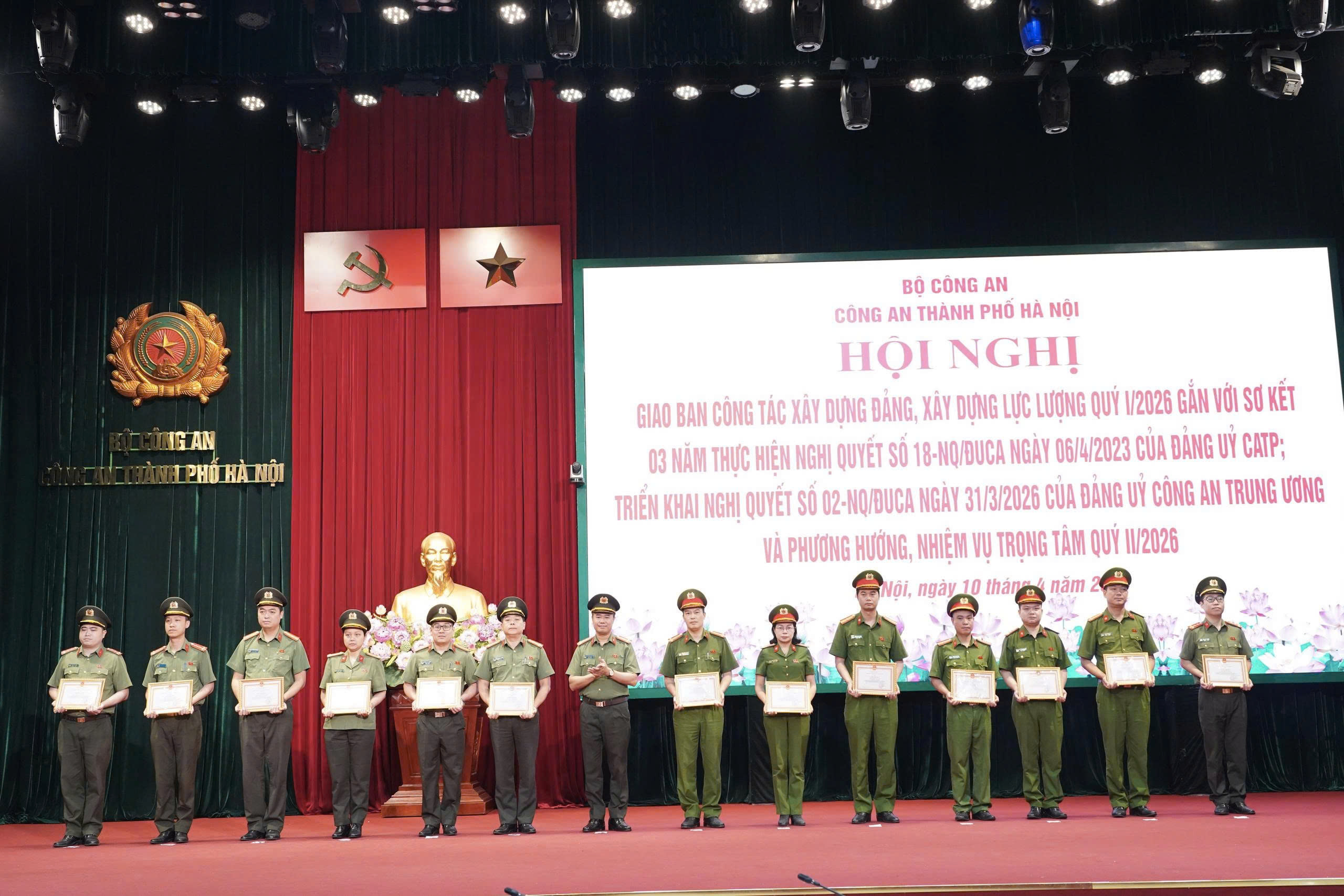 CATP Hà Nội nâng cao chất lượng xây dựng Đảng, xây dựng lực lượng, tạo nền tảng thực hiện nhiệm vụ quý II-2026