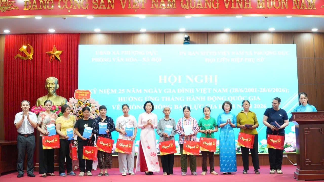 Xã Phượng Dực lan tỏa giá trị gia đình Việt, chung tay xây dựng mái ấm hạnh phúc, không bạo lực