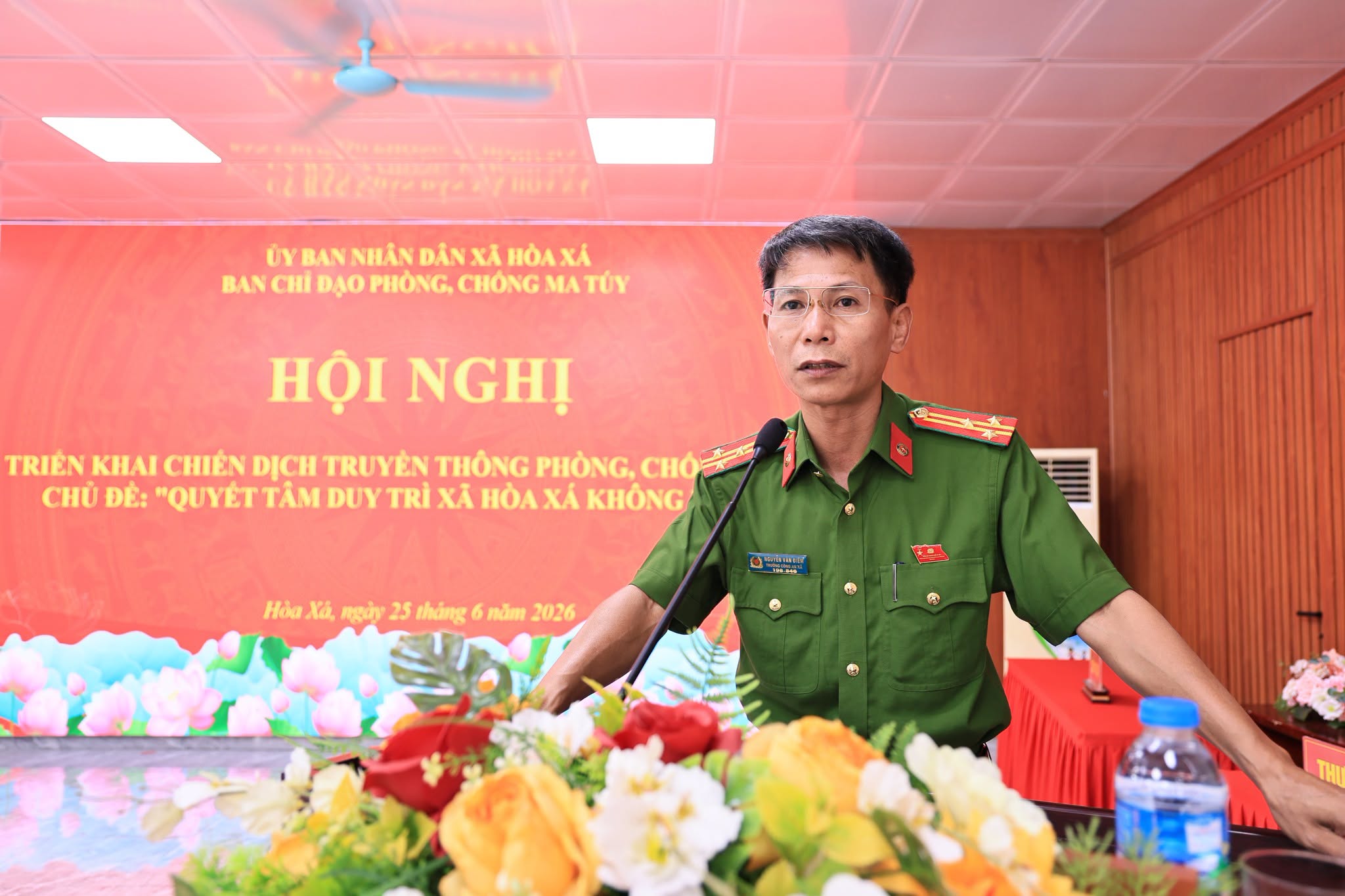 Xã Hòa Xá đồng loạt ra quân hưởng ứng Tháng hành động phòng, chống ma túy năm 2026, quyết tâm giữ vững địa bàn không ma túy