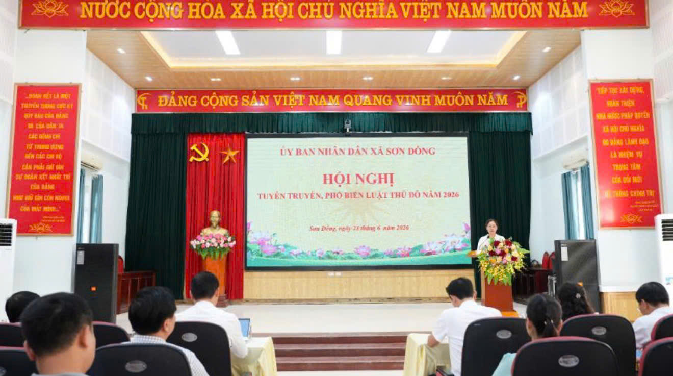 Lan tỏa tinh thần Luật Thủ đô, tạo động lực mới cho phát triển Sơn Đồng trong giai đoạn mới