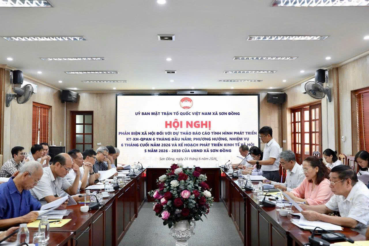 Xã Sơn Đồng phát huy phản biện xã hội, hoàn thiện định hướng phát triển giai đoạn 2026-2030