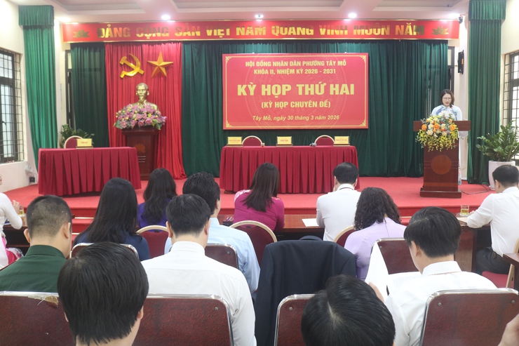 Phường Tây Mỗ thông qua nhiều nghị quyết quan trọng, bổ sung chỉ tiêu phát triển kinh tế - xã hội năm 2026