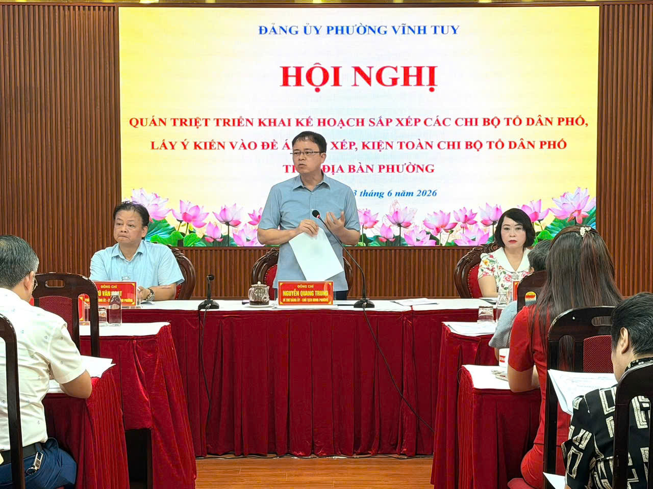Đảng bộ phường Vĩnh Tuy hoàn thiện Đề án kiện toàn tổ chức cơ sở, tạo nền tảng nâng cao hiệu quả hệ thống chính trị