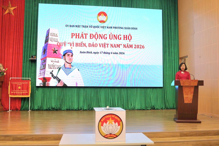 Phường Xuân Đỉnh phát động ủng hộ Quỹ "Vì biển, đảo Việt Nam" năm 2026, lan tỏa tinh thần hướng về biển, đảo quê hương