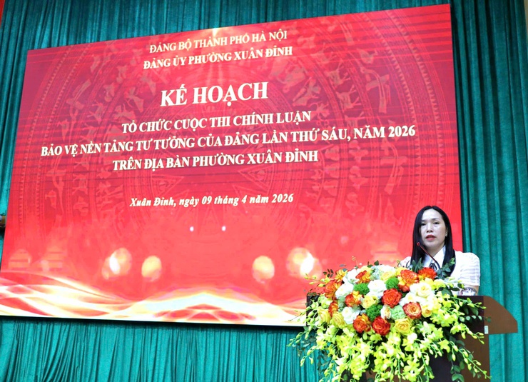 Phường Xuân Đỉnh phát động Cuộc thi chính luận bảo vệ nền tảng tư tưởng của Đảng và Hội thi Tuyên truyền viên năm 2026