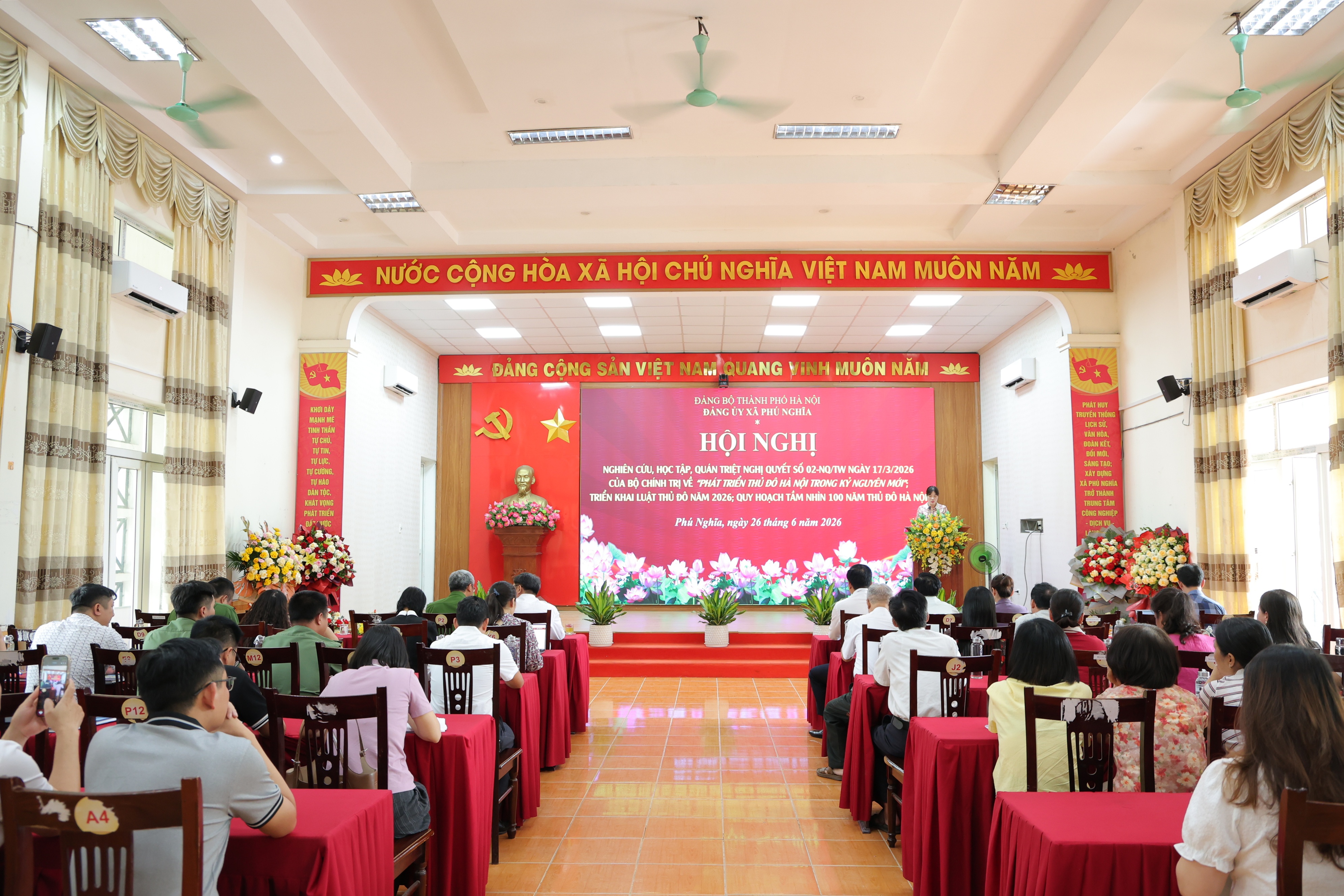 Xã Phú Nghĩa quán triệt Nghị quyết số 02-NQ/TW, triển khai Luật Thủ đô và định hướng phát triển Hà Nội tầm nhìn 100 năm