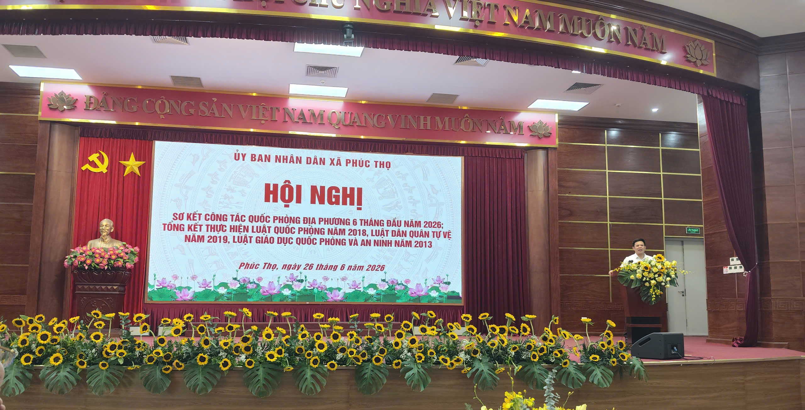 Xã Phúc Thọ nâng cao hiệu quả thực thi các Luật về quốc phòng, quyết tâm hoàn thành nhiệm vụ 6 tháng cuối năm