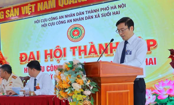 Thành lập Hội Cựu Công an nhân dân xã Suối Hai, phát huy vai trò bảo đảm an ninh trật tự ở cơ sở