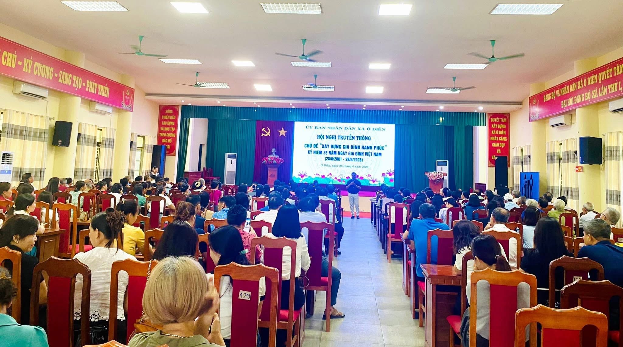 Xã Ô Diên lan tỏa giá trị gia đình hạnh phúc, chung tay phòng, chống bạo lực gia đình