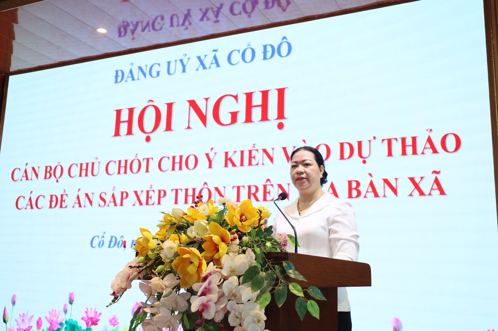 Xã Cổ Đô thống nhất phương án kiện toàn tổ chức thôn, tạo nền tảng vận hành hiệu quả mô hình chính quyền địa phương hai cấp