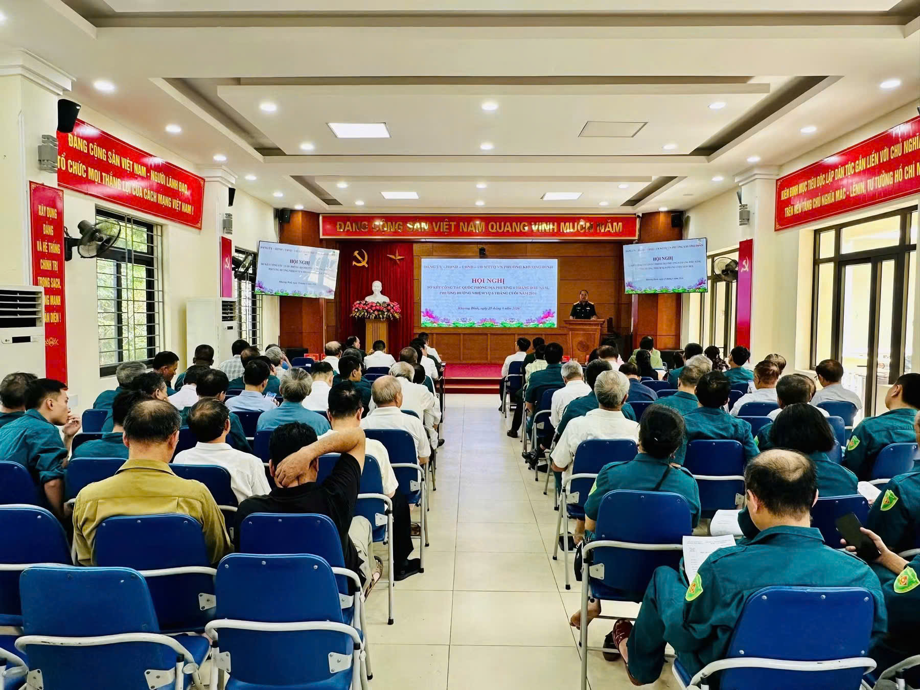 Phường Khương Đình nâng cao chất lượng quốc phòng địa phương, giữ vững thế trận sẵn sàng chiến đấu