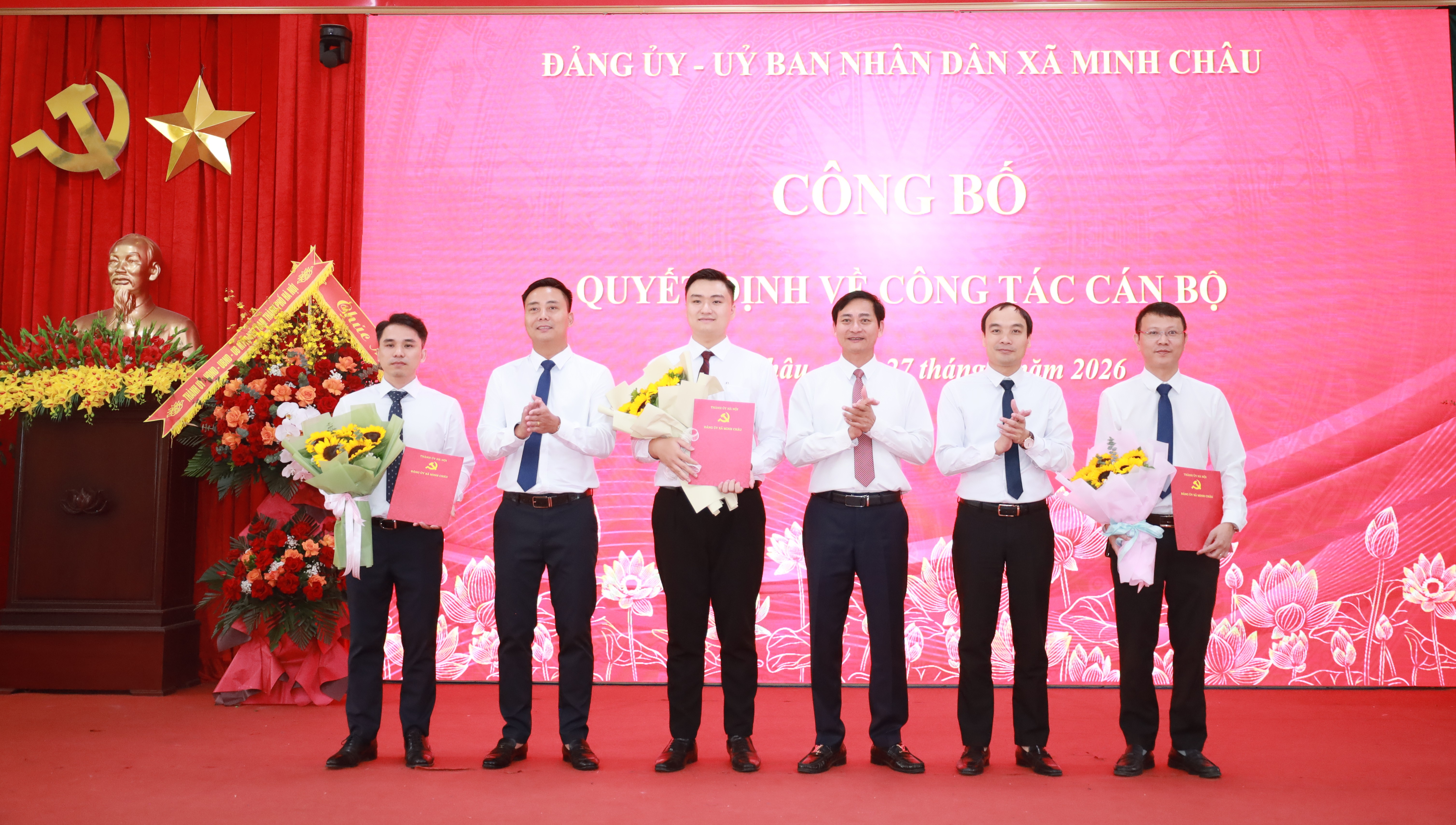 Xã Minh Châu kiện toàn đội ngũ cán bộ lãnh đạo, đáp ứng yêu cầu phát triển trong giai đoạn mới