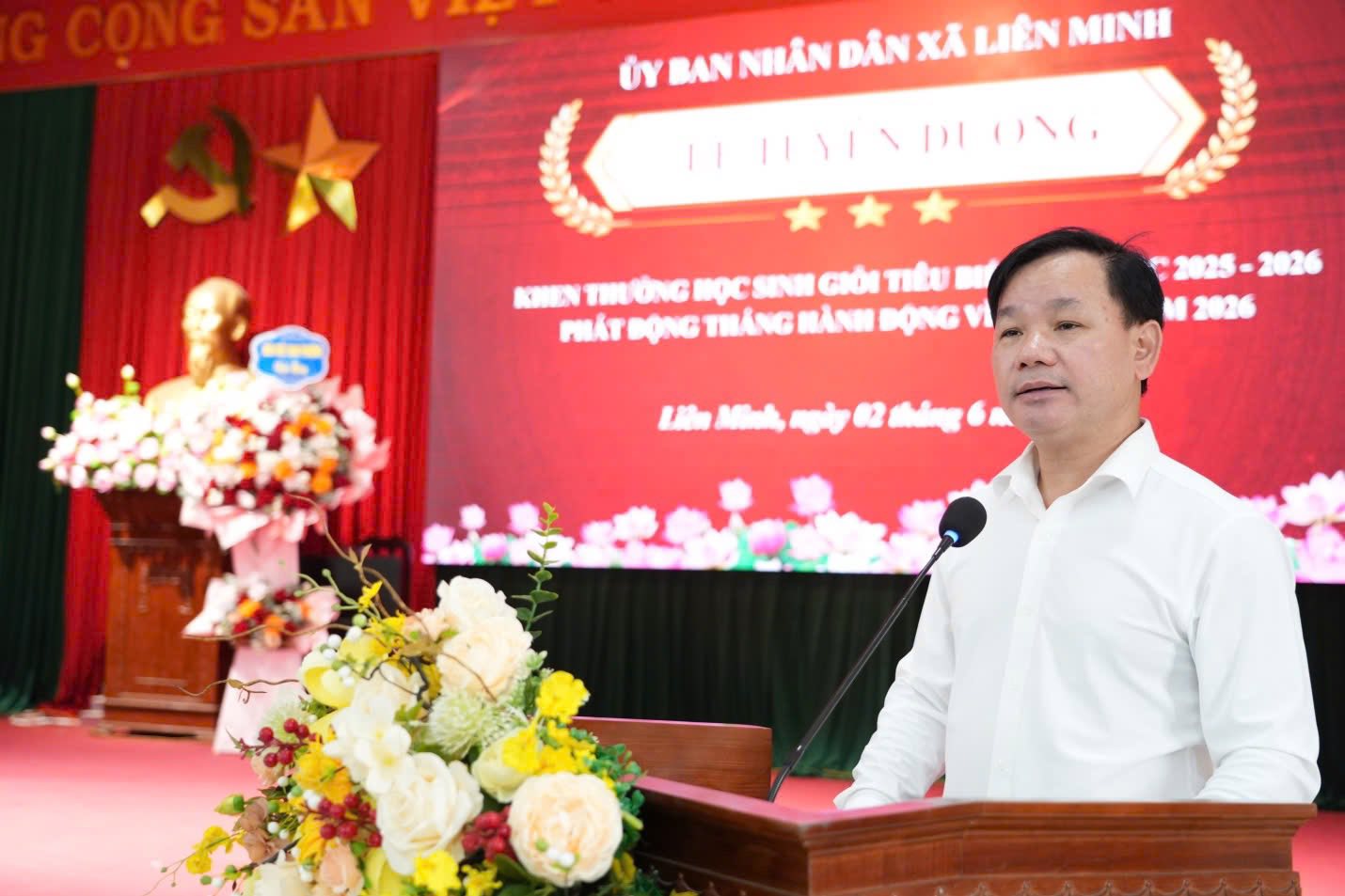Xã Liên Minh tuyên dương học sinh tiêu biểu, lan tỏa tinh thần hiếu học và chăm lo thế hệ tương lai