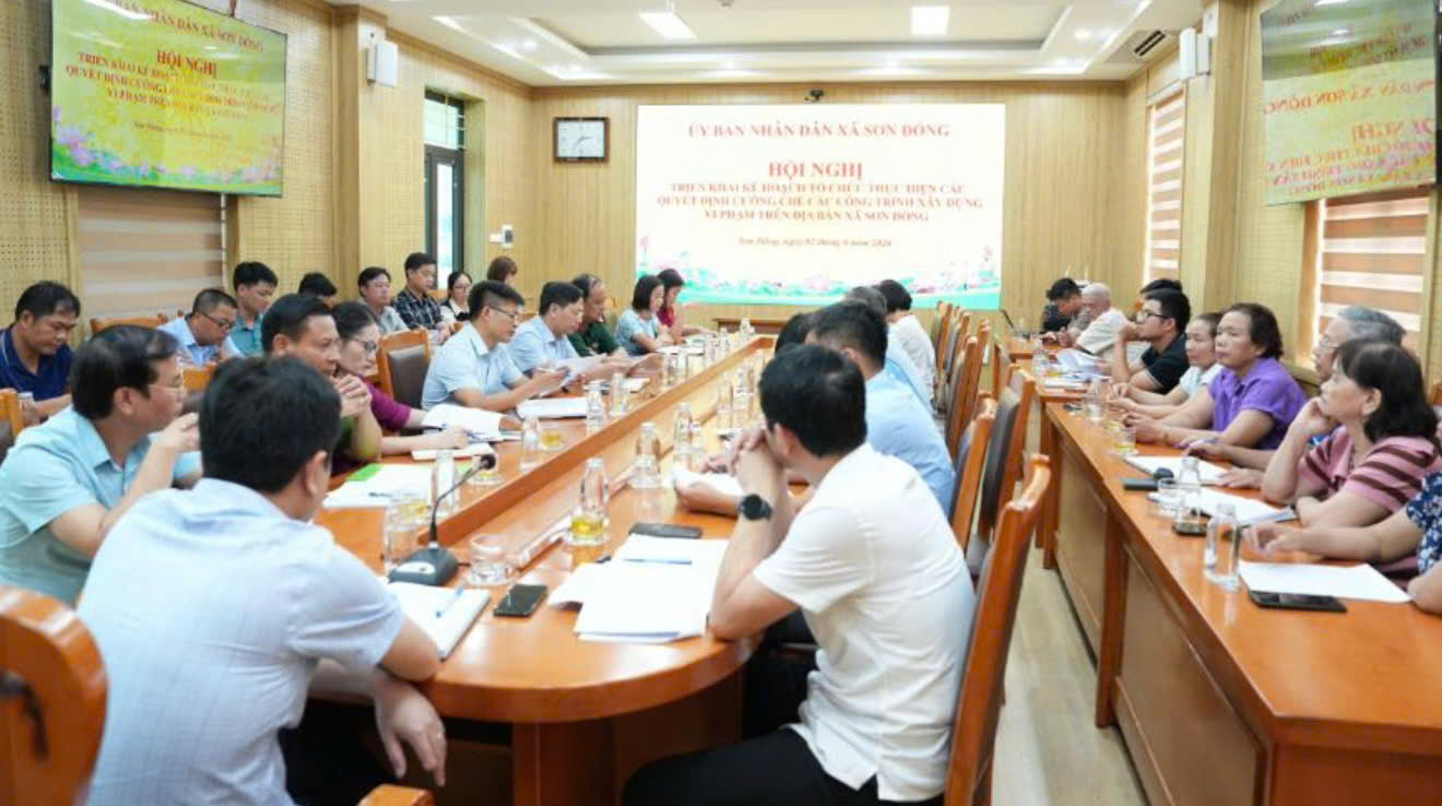 Xã Sơn Đồng quyết liệt xử lý vi phạm đất đai, lập lại kỷ cương trong quản lý và sử dụng đất