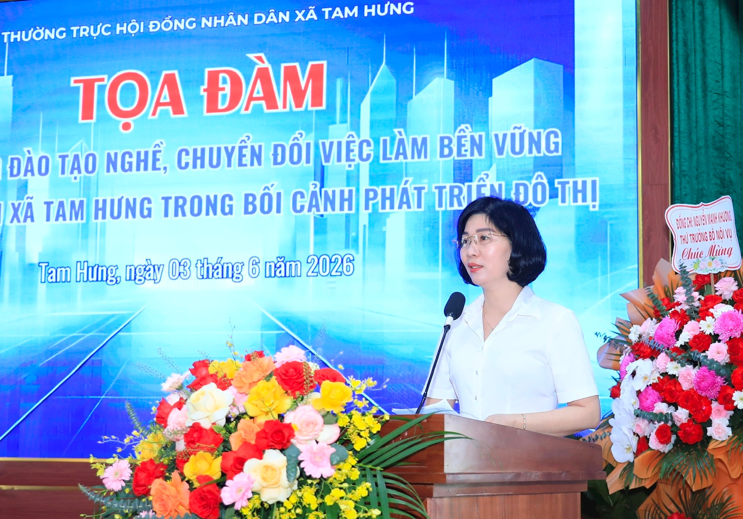 Xã Tam Hưng chủ động chuẩn bị nguồn nhân lực cho quá trình đô thị hóa và phát triển bền vững