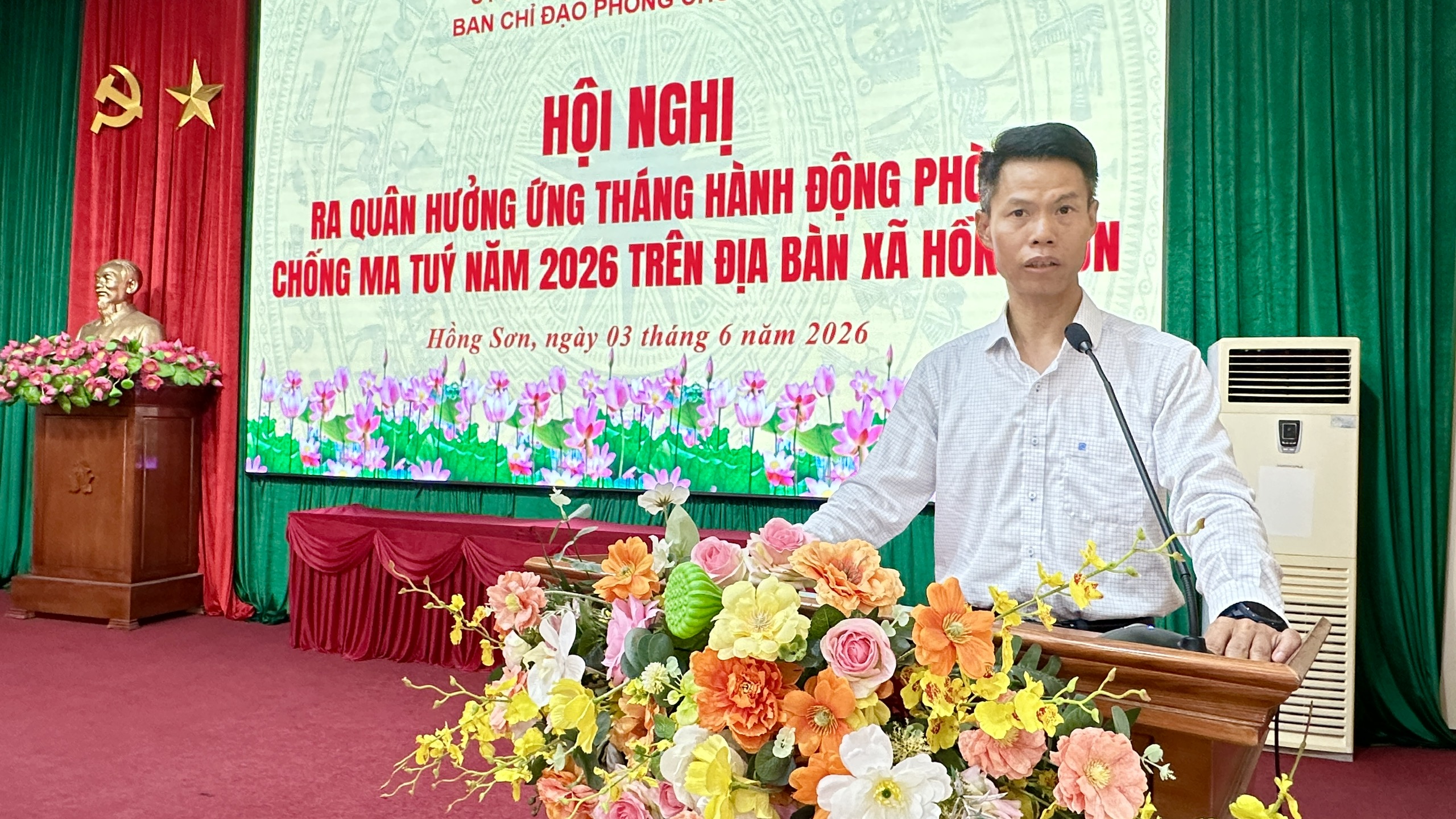 Xã Hồng Sơn đồng loạt triển khai cao điểm phòng, chống ma túy, hướng tới mục tiêu địa bàn an toàn, không ma túy