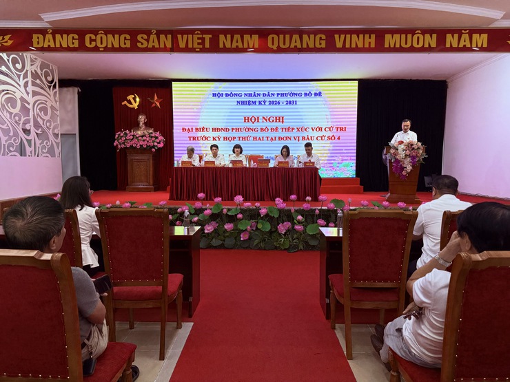 Hơn 500 cử tri phường Bồ Đề tham gia tiếp xúc trước kỳ họp HĐND