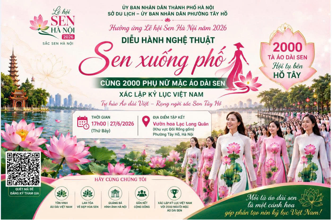 Phường Tây Hồ: Lễ hội Sen Hà Nội 2026 lan tỏa bản sắc văn hóa, quảng bá hình ảnh Thủ đô đến bạn bè quốc tế