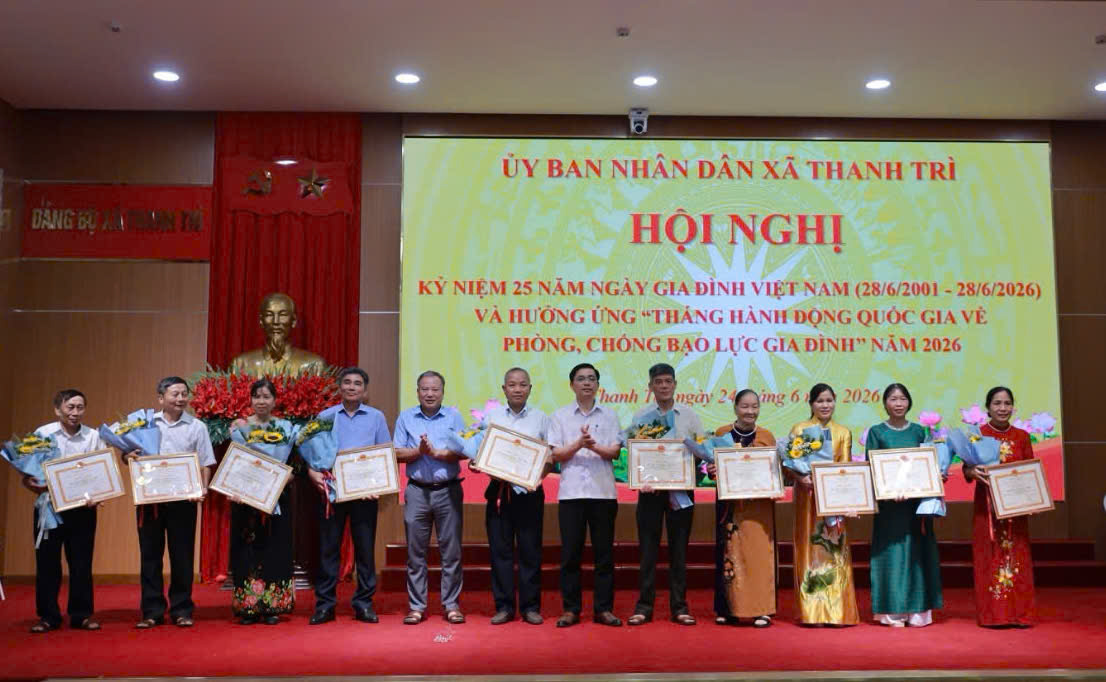 Xã Thanh Trì tôn vinh gia đình văn hóa, lan tỏa giá trị hạnh phúc nhân kỷ niệm 25 năm Ngày Gia đình Việt Nam