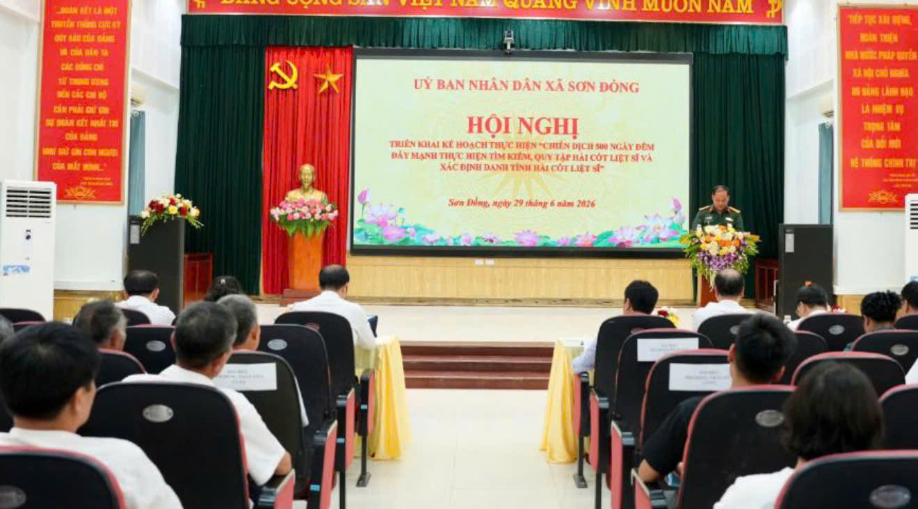 Xã Sơn Đồng lan tỏa đạo lý tri ân, quyết tâm hoàn thành “Chiến dịch 500 ngày đêm” tìm kiếm, quy tập hài cốt liệt sĩ