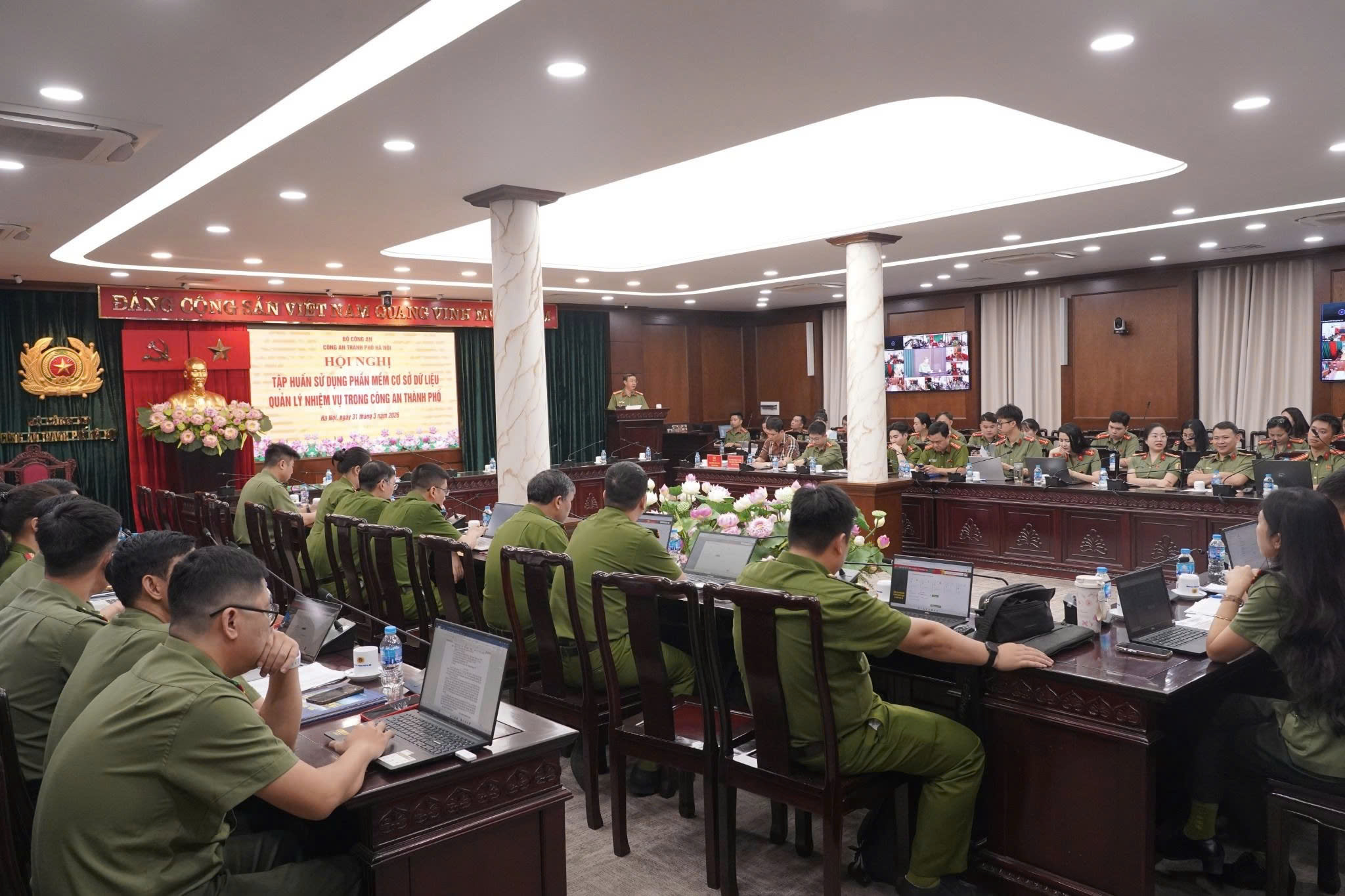 CATP Hà Nội đẩy mạnh chuyển đổi số với phần mềm quản lý nhiệm vụ thống nhất toàn lực lượng