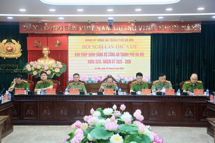 Đảng bộ Công an thành phố Hà Nội xác định nhiệm vụ trọng tâm quý II-2026, nâng cao hiệu quả bảo đảm an ninh, trật tự