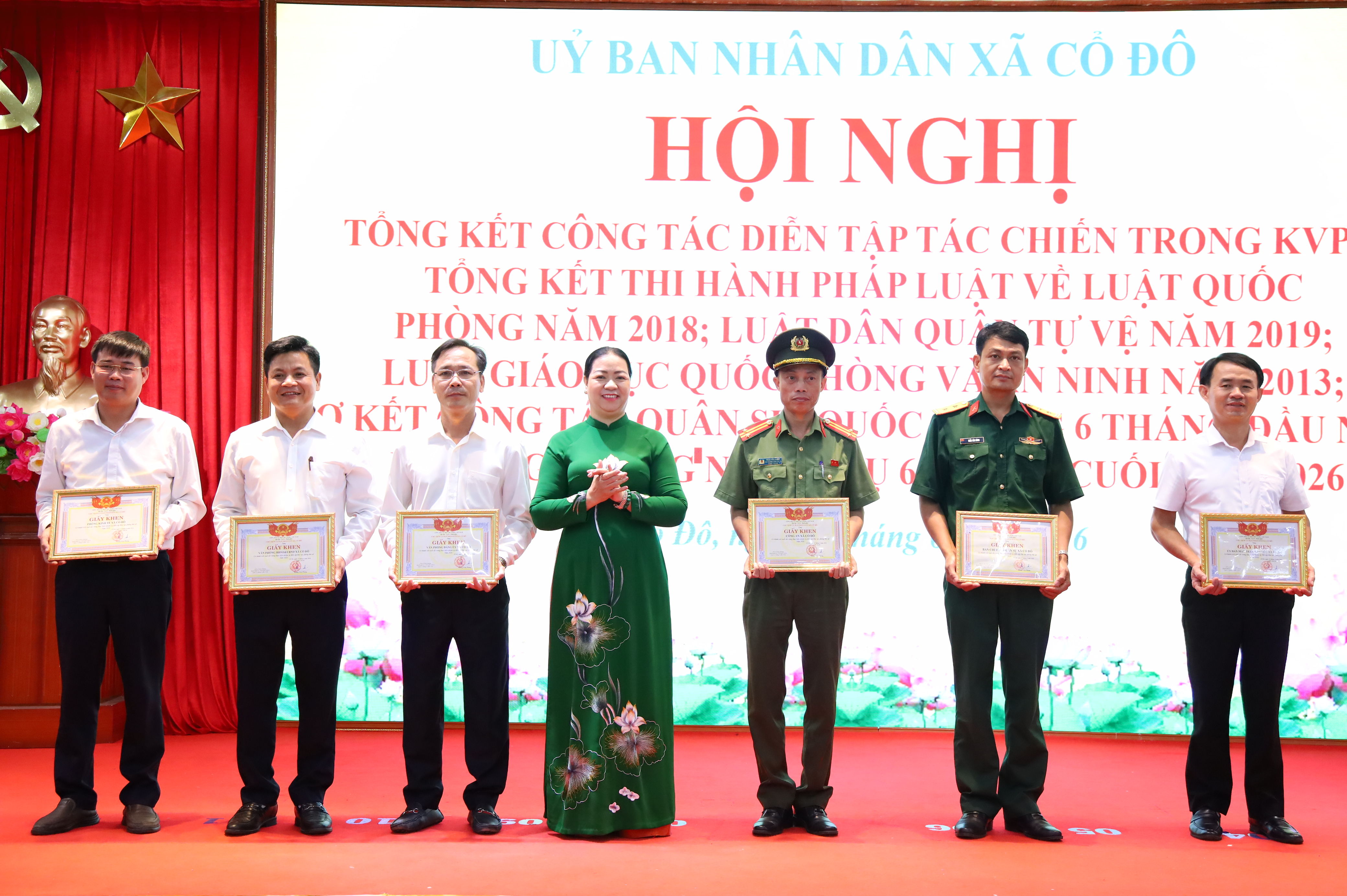 Xã Cổ Đô tổng kết diễn tập khu vực phòng thủ, nâng cao năng lực quốc phòng trong tình hình mới