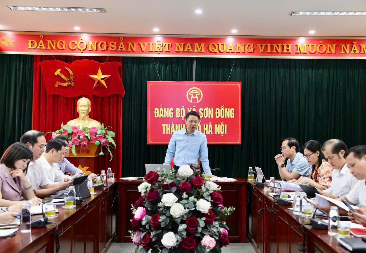 Đảng bộ xã Sơn Đồng kiện toàn chi bộ cơ sở, triển khai mô hình “Trường học không ma túy”