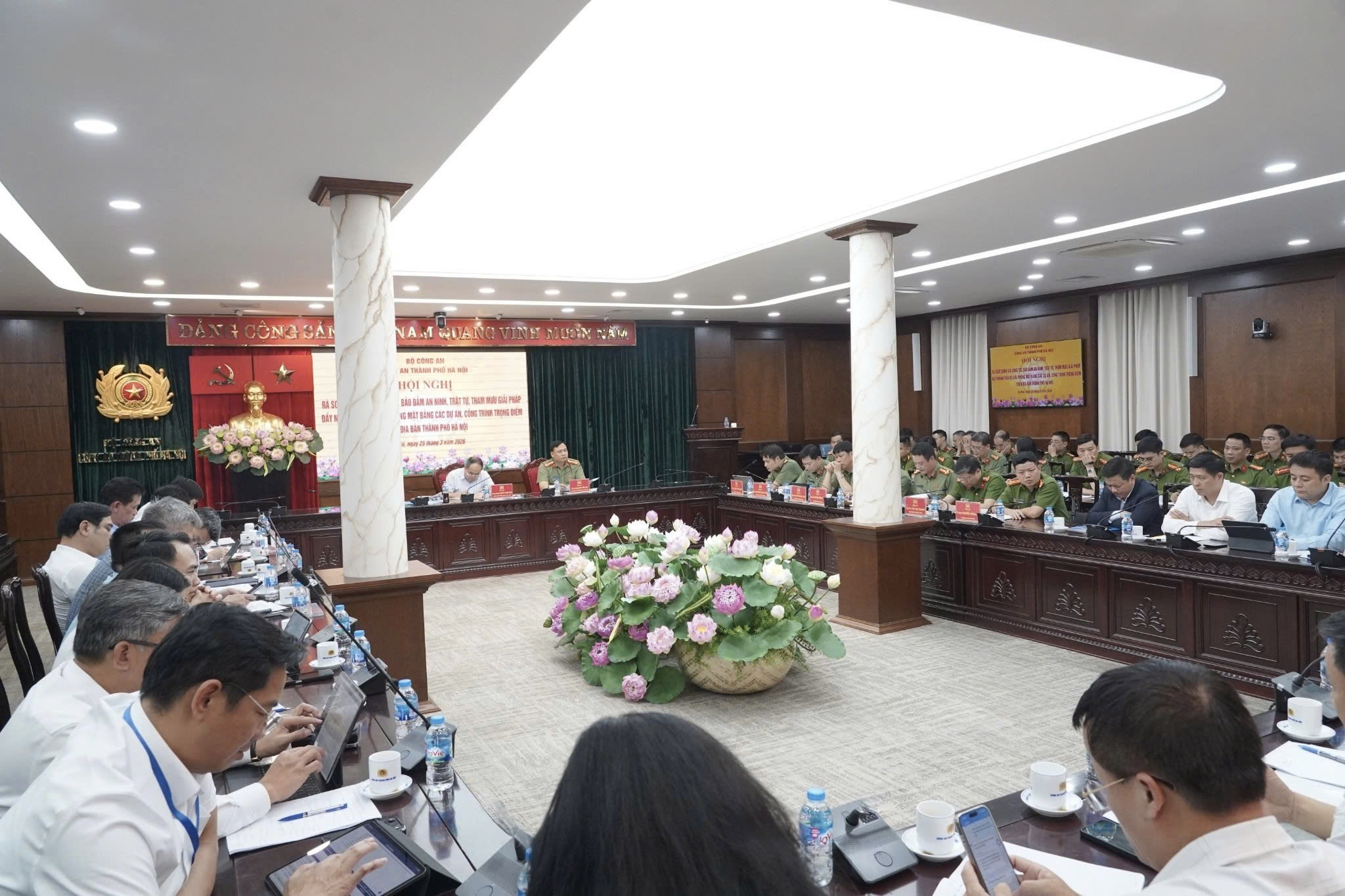 CATP Hà Nội siết chặt công tác bảo đảm an ninh, trật tự, tháo gỡ vướng mắc giải phóng mặt bằng các dự án trọng điểm của thành phố