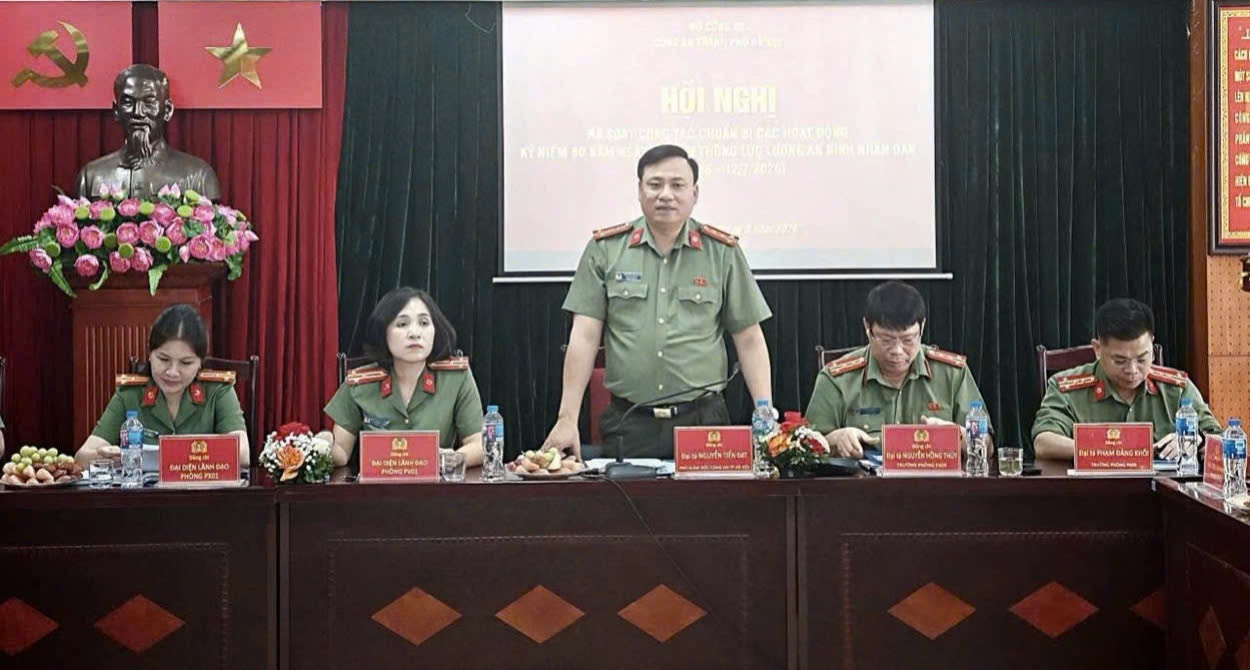 CATP Hà Nội rà soát công tác chuẩn bị chuỗi hoạt động kỷ niệm 80 năm Ngày truyền thống lực lượng An ninh nhân dân