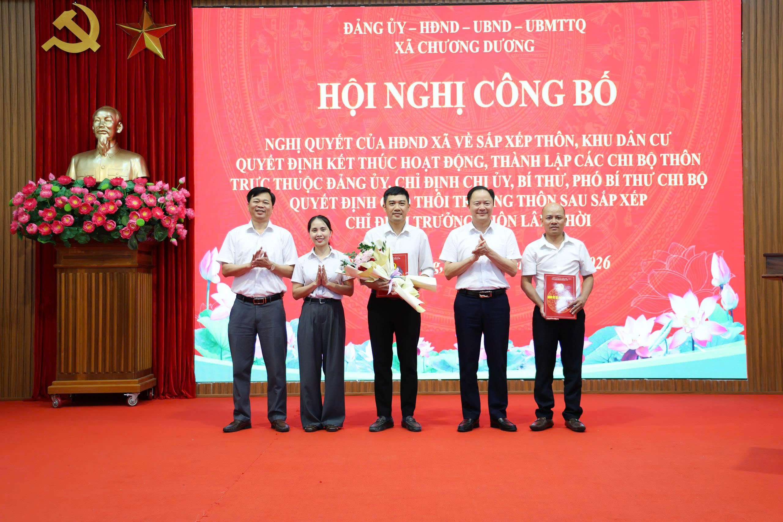 Xã Chương Dương kiện toàn tổ chức thôn sau sắp xếp, nâng cao hiệu lực hệ thống chính trị cơ sở