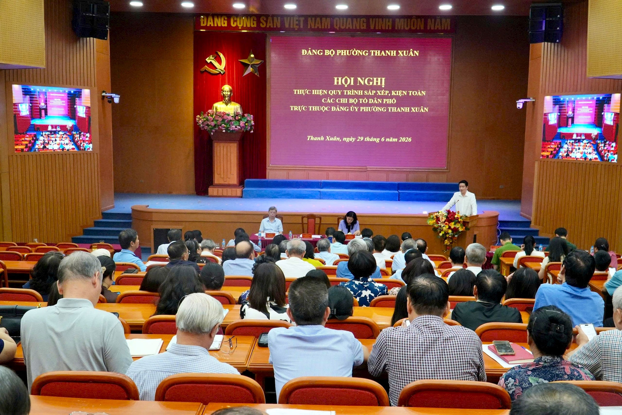 Phường Thanh Xuân kiện toàn chi bộ tổ dân phố, tạo nền tảng nâng cao hiệu lực lãnh đạo ở cơ sở