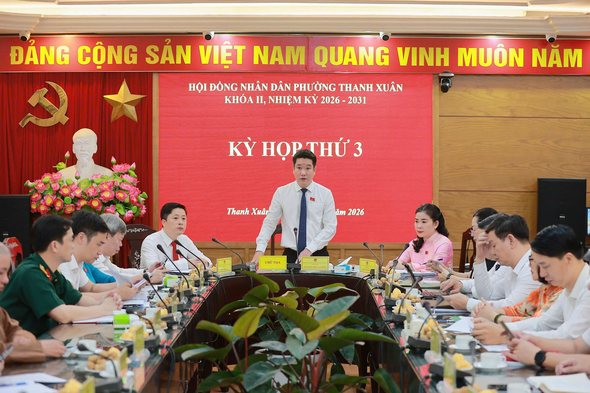 HĐND phường Thanh Xuân thông qua nhiều nghị quyết quan trọng, quyết định phương án sắp xếp 51 tổ dân phố