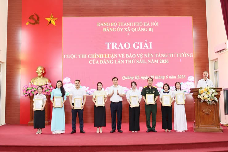 Xã Quảng Bị lan tỏa sức mạnh chính luận, tôn vinh những tác phẩm bảo vệ nền tảng tư tưởng của Đảng