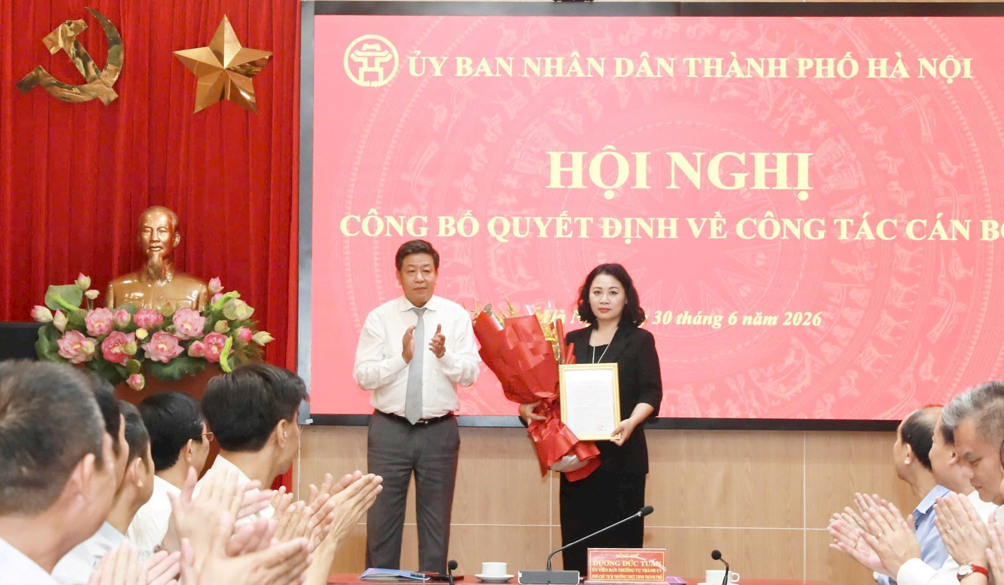 Đồng chí Lê Anh Thư được bổ nhiệm làm Phó Giám đốc Sở Nội vụ thành phố Hà Nội