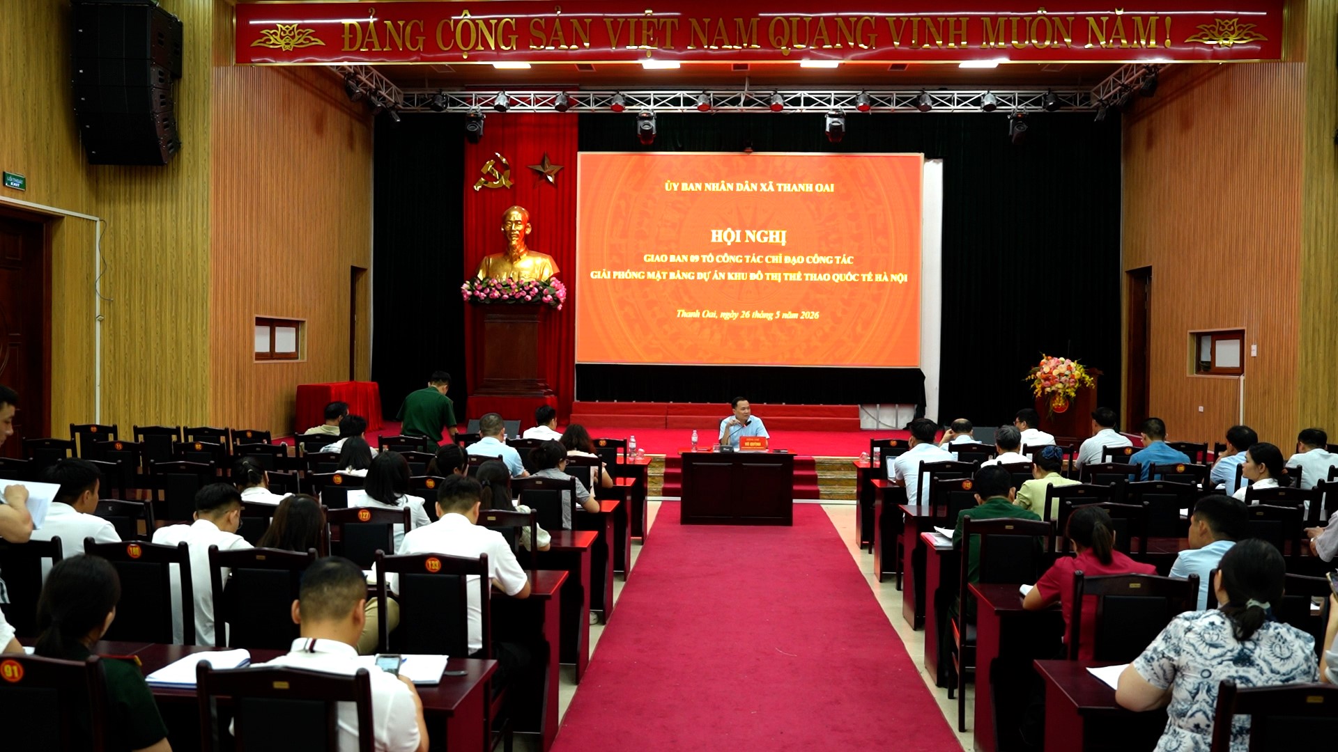 Xã Thanh Oai quyết tâm tăng tốc giải phóng mặt bằng Dự án Khu đô thị thể thao Quốc tế Hà Nội