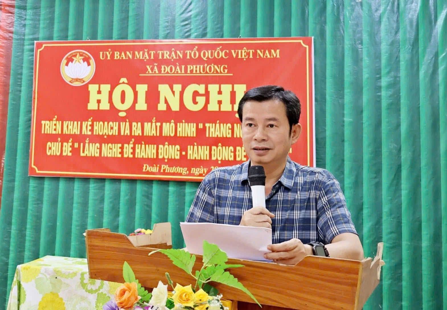 Xã Đoài Phương phát huy hiệu quả mô hình “Tháng nghe dân nói”, tăng cường đối thoại và phục vụ người dân trên môi trường số