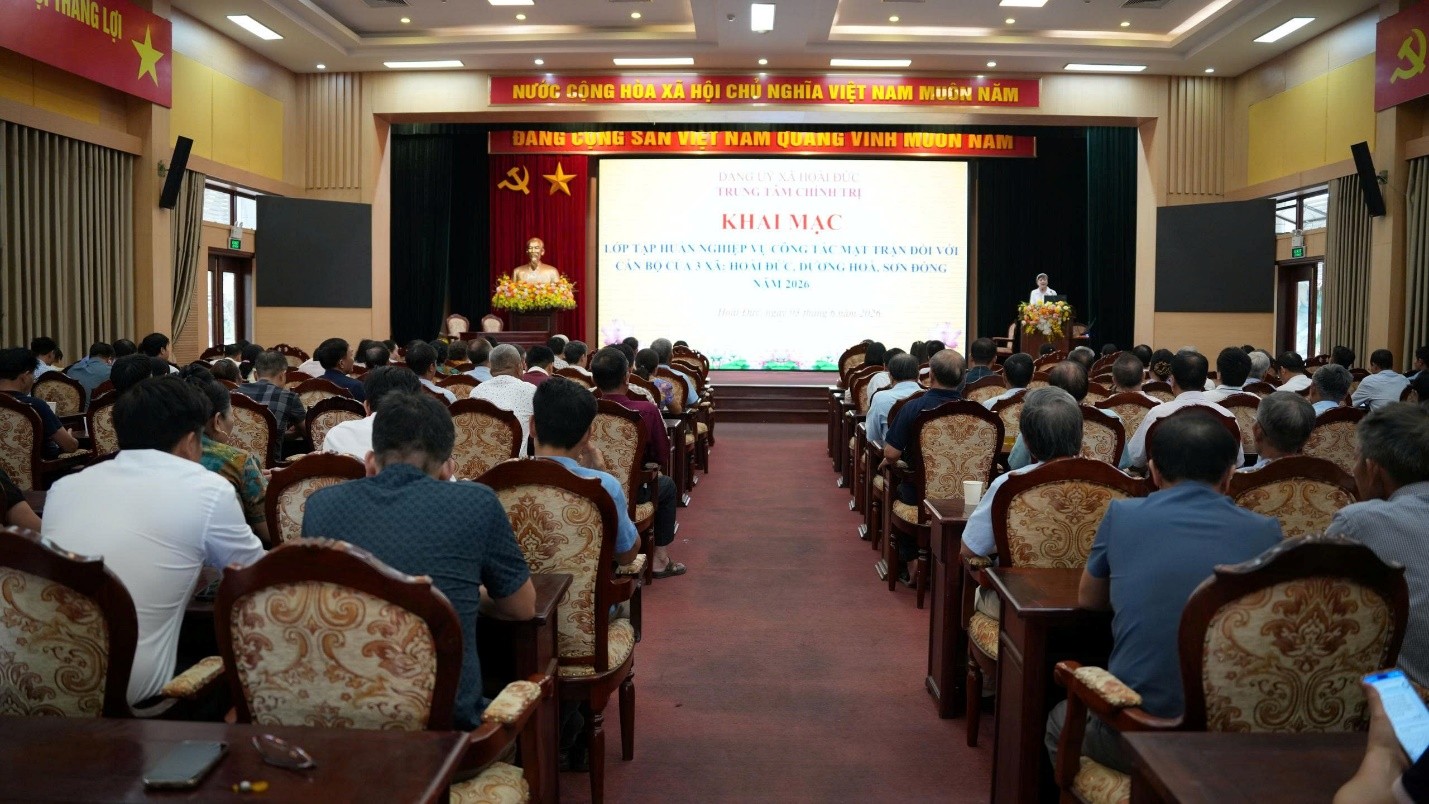 Xã Hoài Đức nâng cao năng lực cán bộ Mặt trận, đáp ứng yêu cầu chuyển đổi số trong giai đoạn mới