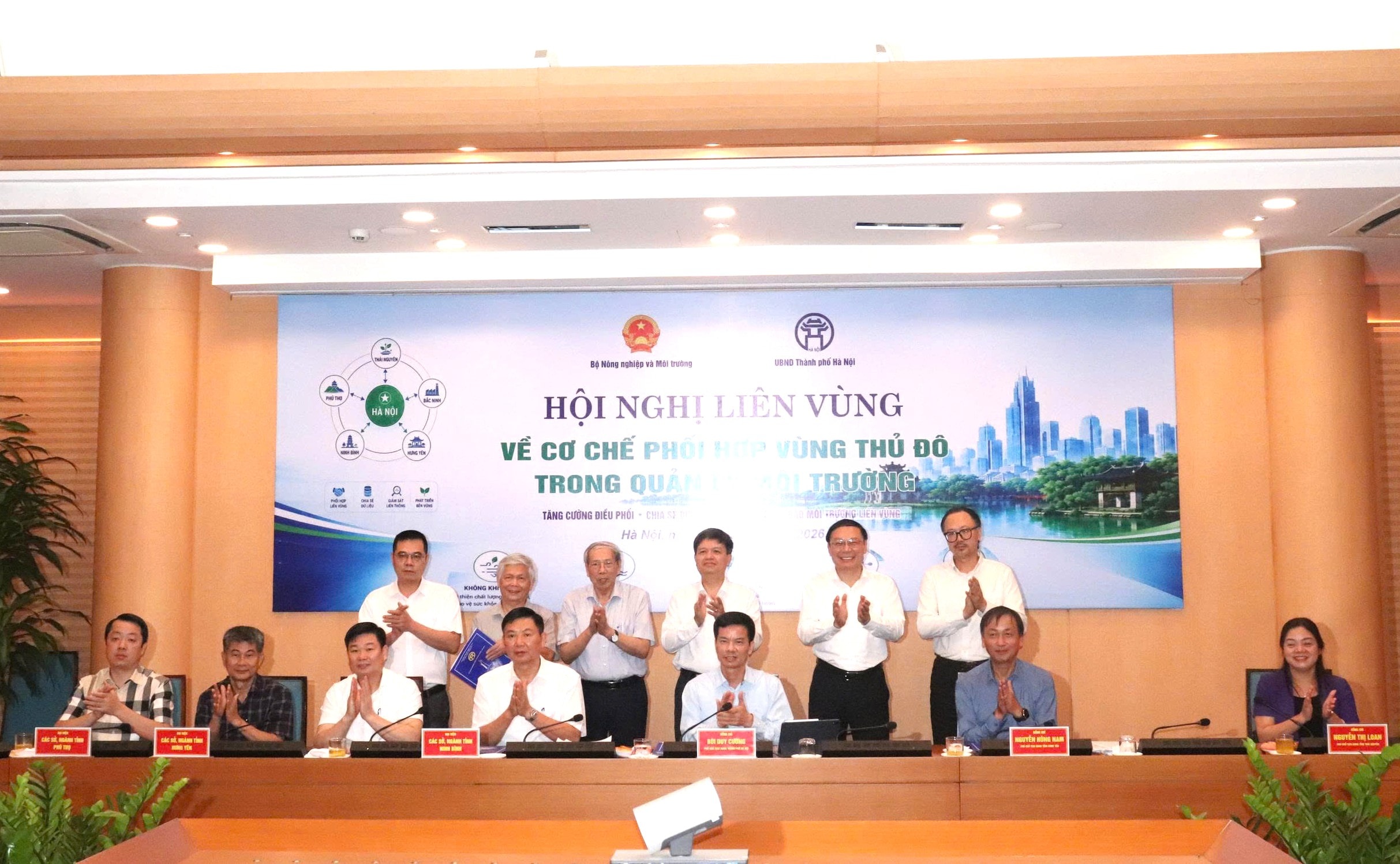 Ký kết Quy chế phối hợp Vùng Thủ đô trong quản lý môi trường