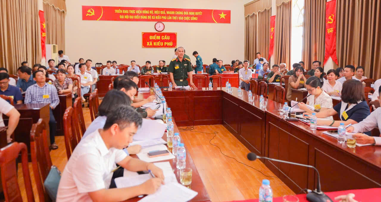 Xã Kiều Phú chủ động hoàn thiện công tác chuẩn bị diễn tập tác chiến trong khu vực phòng thủ năm 2026