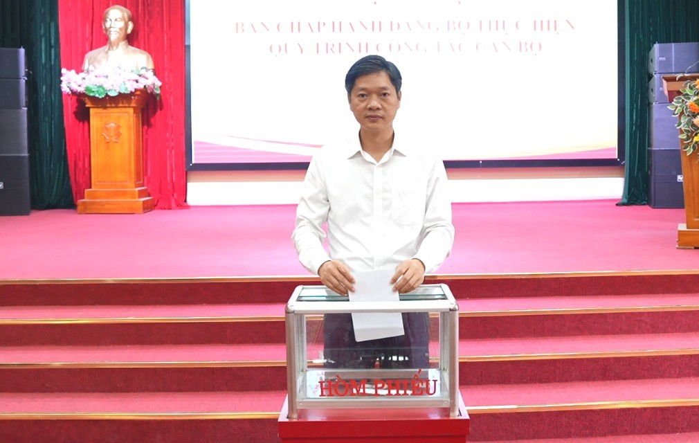 Xã Dương Hòa thực hiện quy trình kiện toàn nhân sự Ban Chấp hành Đảng bộ và Ủy ban Kiểm tra Đảng ủy nhiệm kỳ 2025-2030