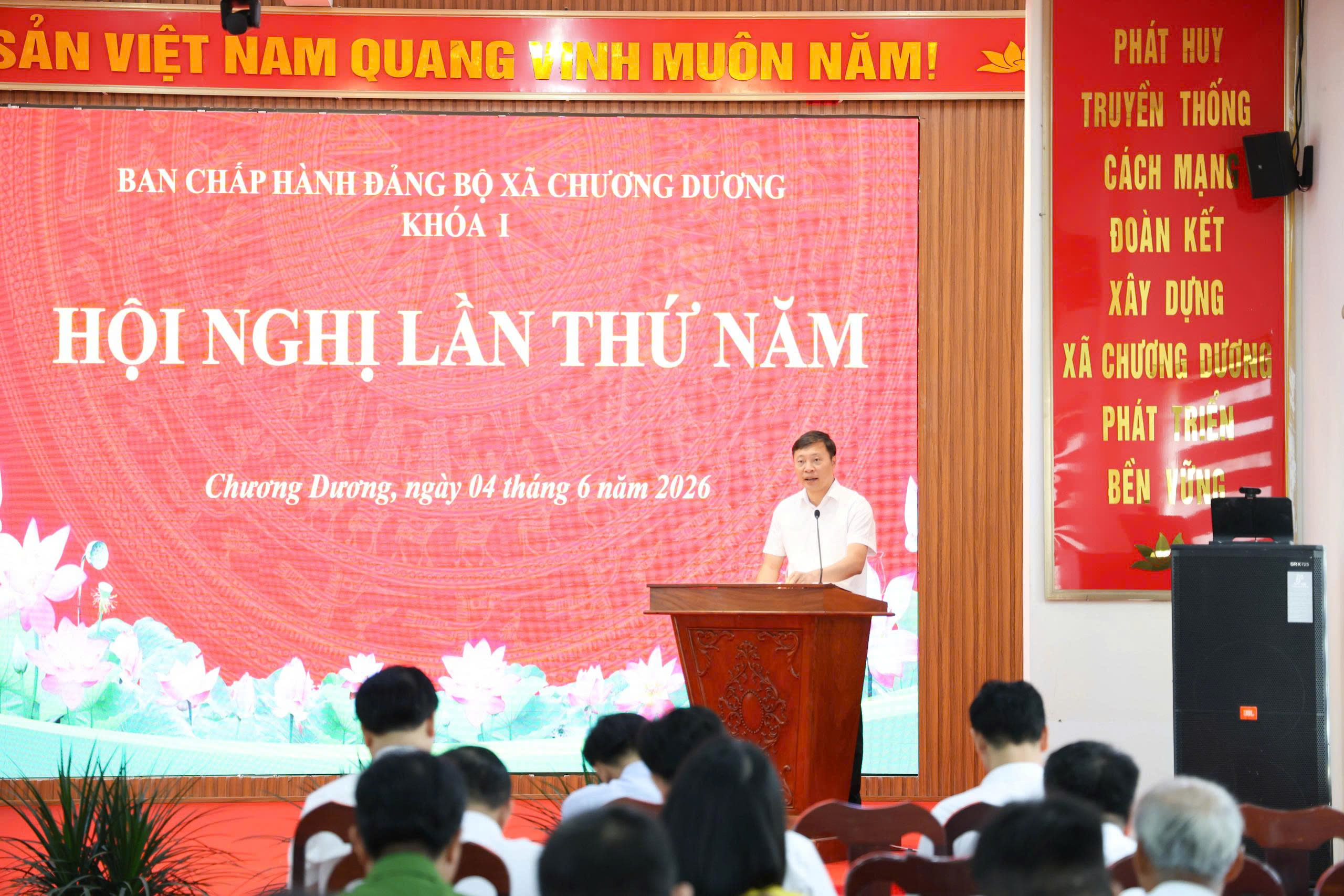 Xã Chương Dương thống nhất cao phương án sắp xếp thôn, khu dân cư theo hướng tinh gọn, hiệu quả