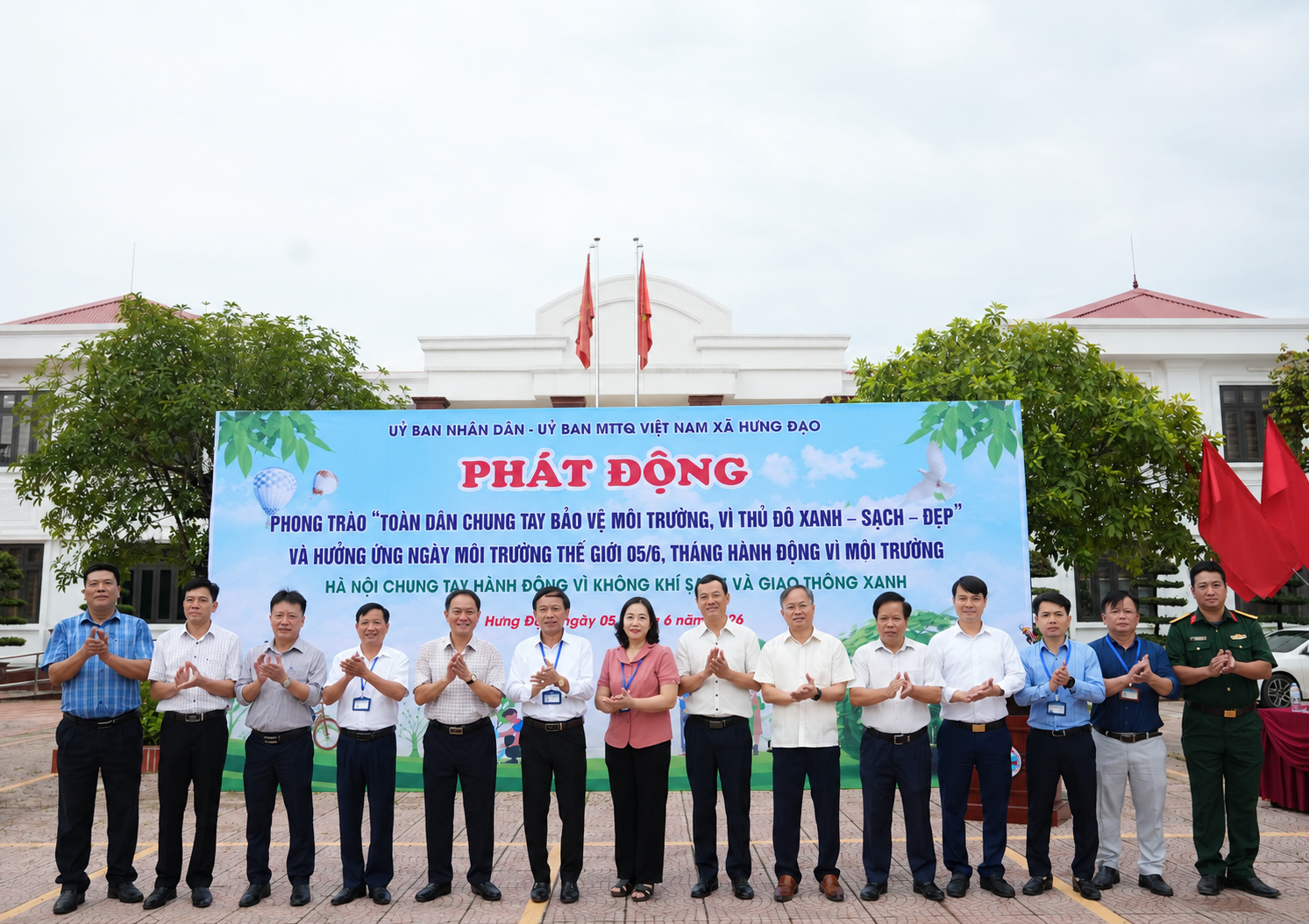 Xã Hưng Đạo phát động phong trào bảo vệ môi trường, lan tỏa hành động vì Thủ đô xanh - sạch - đẹp