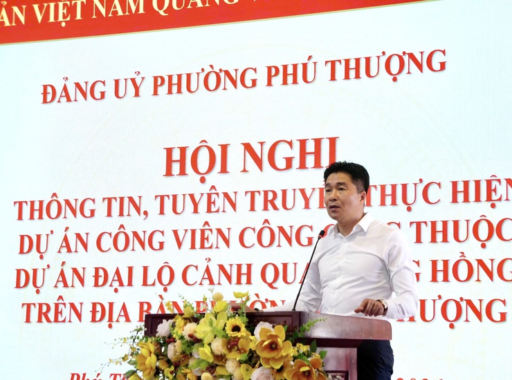 Phường Phú Thượng tăng cường tuyên truyền, tạo đồng thuận triển khai Dự án Công viên công cộng ven sông Hồng
