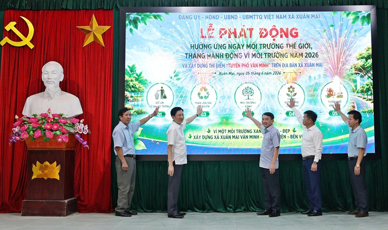 Xã Xuân Mai phát động xây dựng “Tuyến phố văn minh”, lan tỏa hành động vì môi trường xanh và phát triển bền vững
